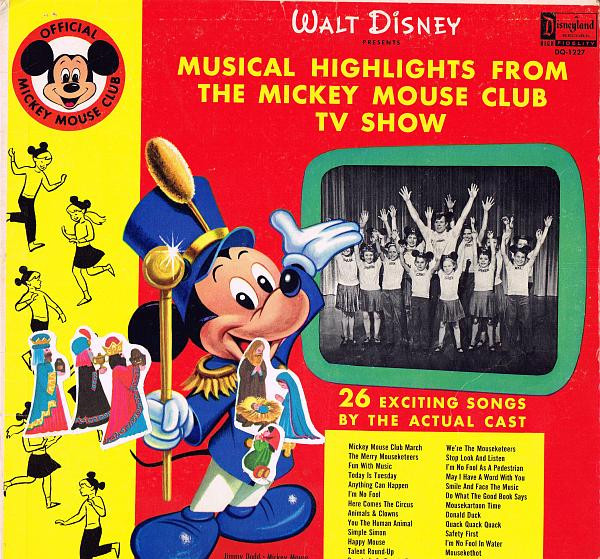 Various - Musical Highlights From The Mickey Mouse Club Tv Show (LP, Album, RE)