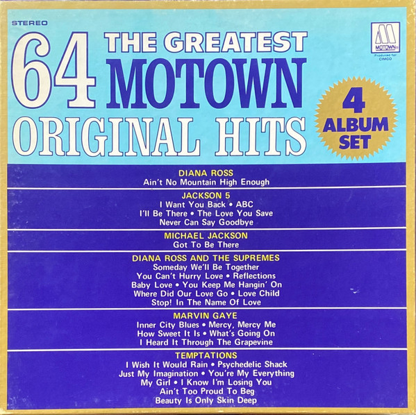 Various - The Greatest 64 Motown Original Hits (Box, Comp + 4xLP)