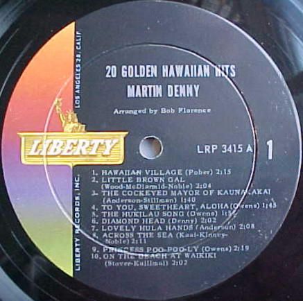 Martin Denny - 20 Golden Hawaiian Hits (LP, Album, Mono, Roc)