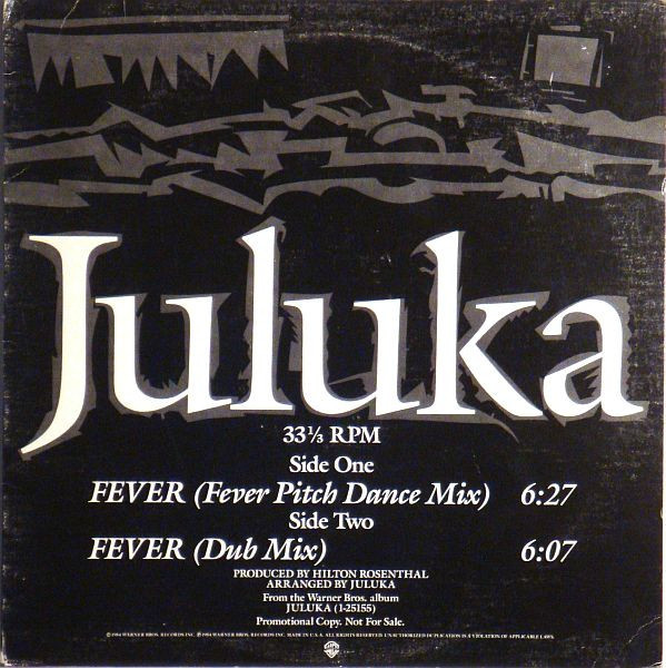 Juluka - Fever (12", Promo)