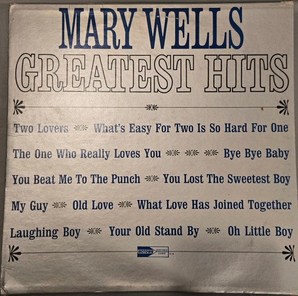 Mary Wells - Greatest Hits (LP, Comp, Mono, Roc)