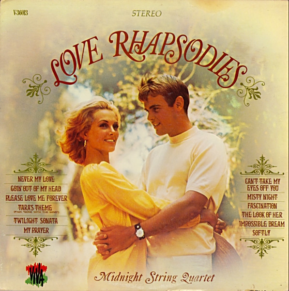 Midnight String Quartet - Love Rhapsodies (LP, Album, Ind)