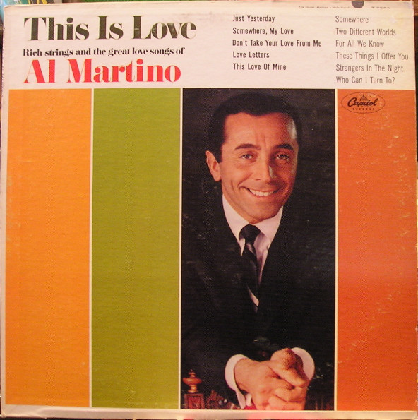 Al Martino - This Is Love (LP, Album, Mono, Scr)