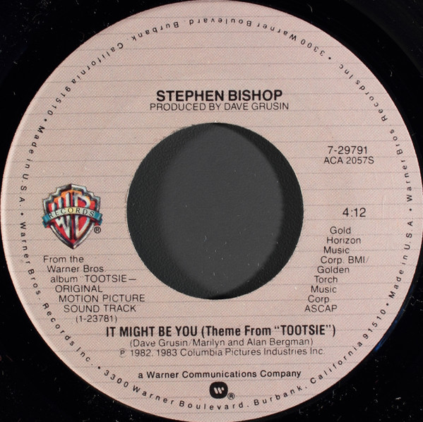 Stephen Bishop / Dave Grusin - It Might Be You (Theme From "Tootsie") (7", Single, Spe)