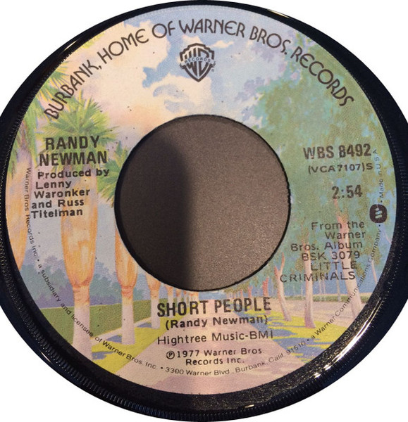 Randy Newman - Short People / Old Man On The Farm (7", Single, Win)