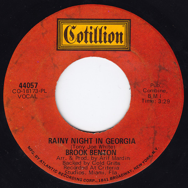Brook Benton - Rainy Night In Georgia / Where Do I Go From Here (7", Single, PL )