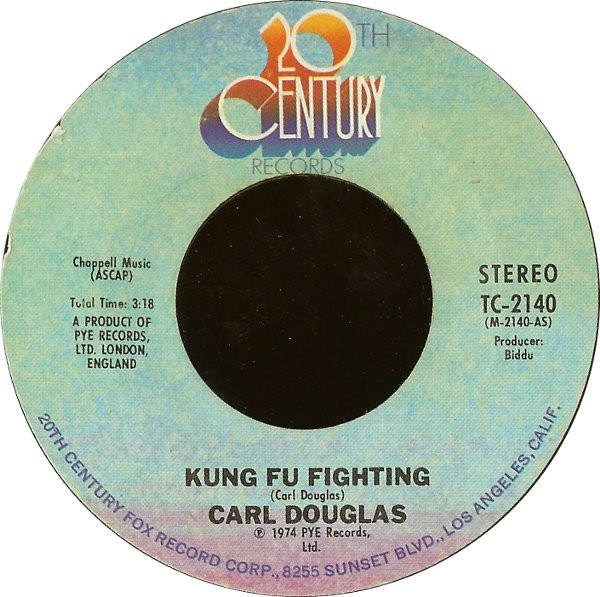 Carl Douglas - Kung Fu Fighting / Gamblin' Man (7", Single, Styrene, Pit)