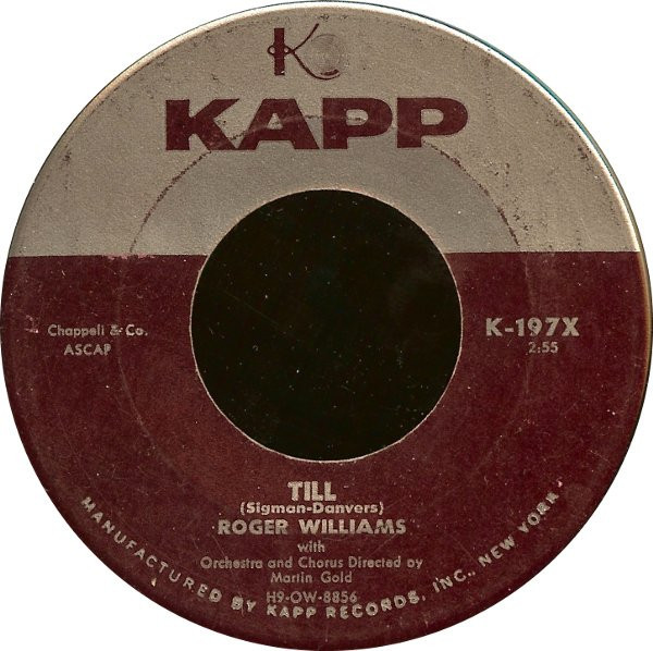 Roger Williams (2) - Till / Big Town (7", Single, Roc)