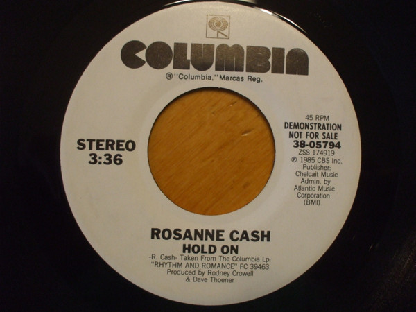 Rosanne Cash - Hold On (7", Promo)