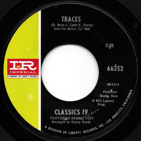 Classics IV* - Traces / Mary, Mary Row Your Boat (7", Single, Styrene, She)