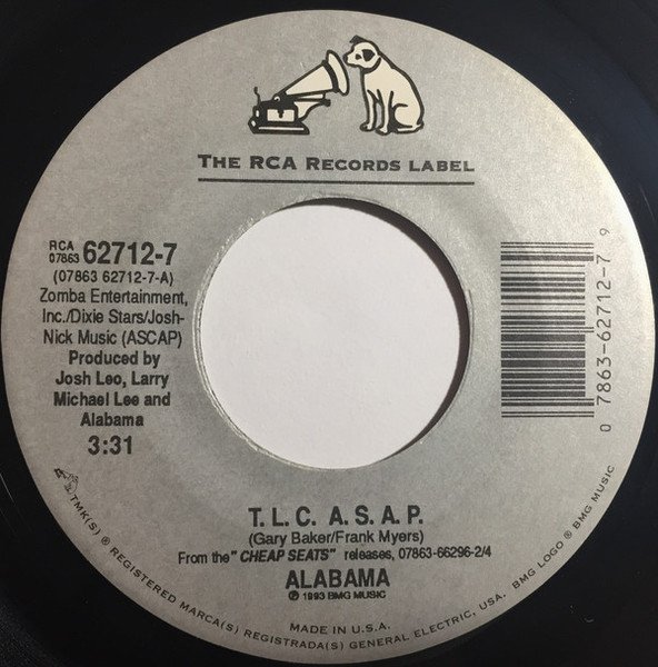 Alabama - T.L.C. A.S.A.P. (7")