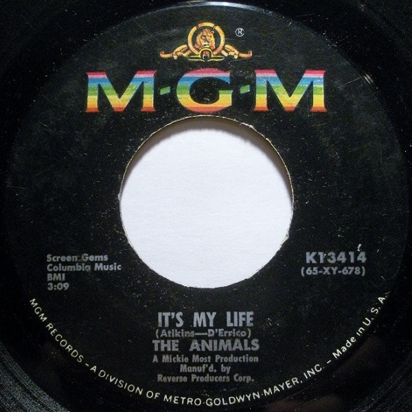 The Animals - It's My Life (7", Single)