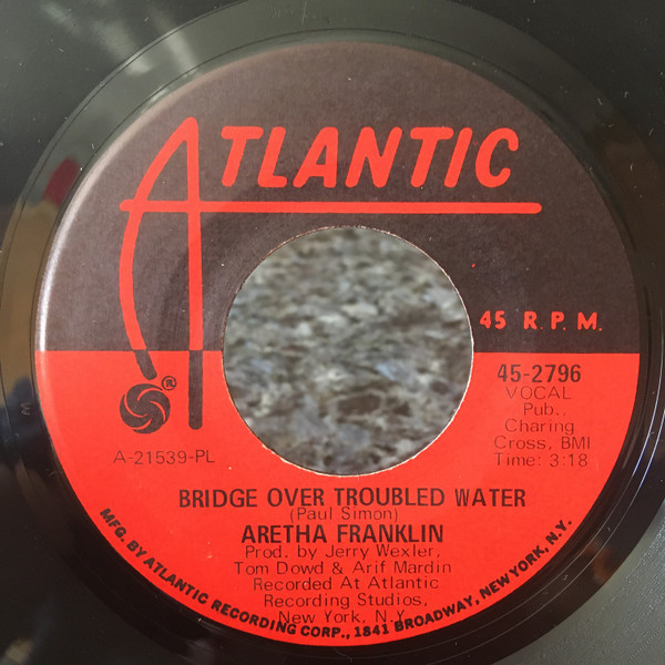 Aretha Franklin - Bridge Over Troubled Water (7", Single, Pla)