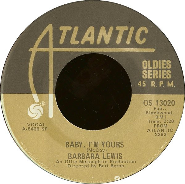 Barbara Lewis - Baby, I'm Yours / Make Me Your Baby (7", Single)