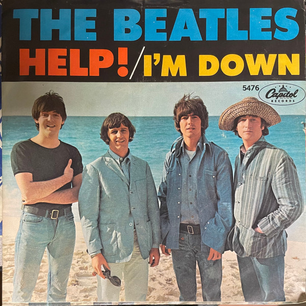 The Beatles - Help! / I’m Down (7", Single, Scr)