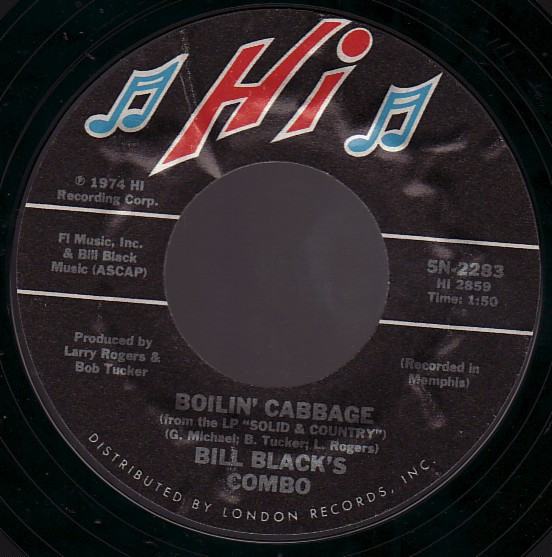 Bill Black's Combo - Boilin' Cabbage / Truck Stop (7", Single, Styrene, Ter)