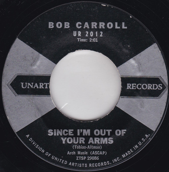 Bob Carroll - I Can't Get You Out Of My Heart (7", Single, Styrene)