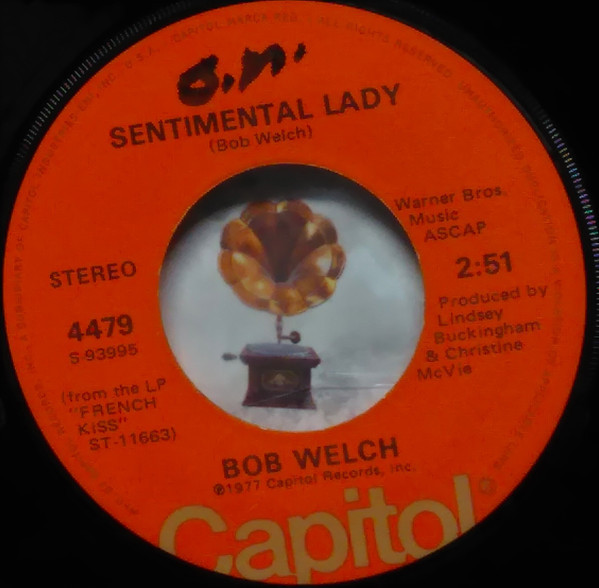 Bob Welch - Sentimental Lady (7", Win)