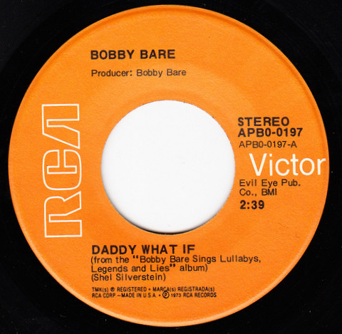 Bobby Bare - Daddy What If (7", Single, Ind)