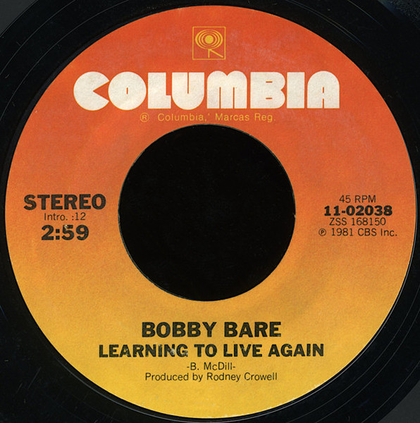 Bobby Bare - Learning To Live Again (7", Single, Styrene, Ter)