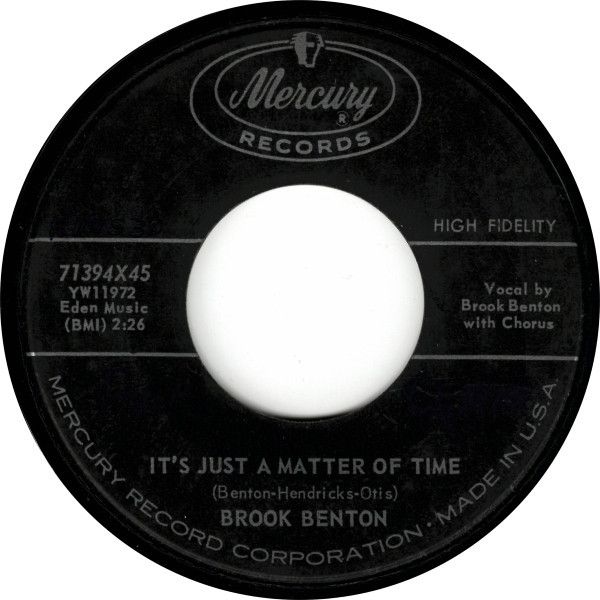 Brook Benton - It's Just A Matter Of Time / Hurtin' Inside (7", Single)