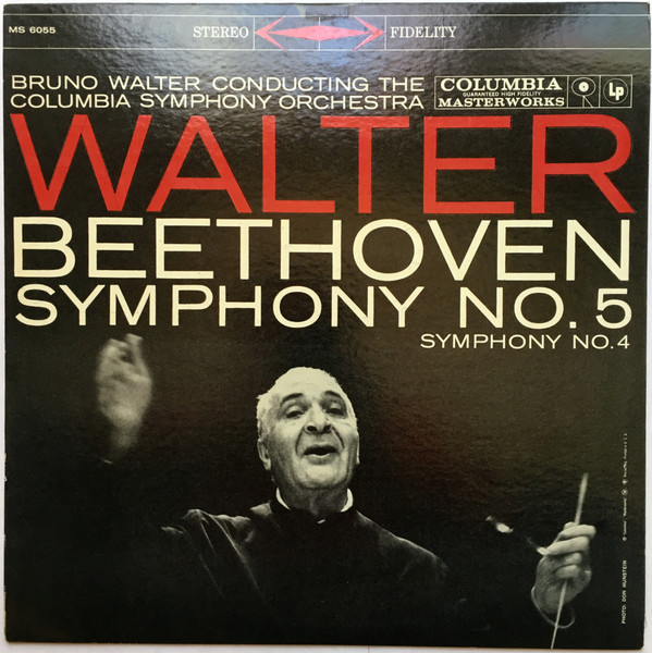 Bruno Walter, Columbia Symphony Orchestra, Beethoven* - Symphony No. 5 · Symphony No. 4 (LP)