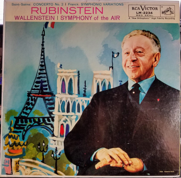 Saint-Saëns* / Franck* - Rubinstein*, Wallenstein*, Symphony Of The Air - Concerto No. 2 / Symphonic Variations (LP, Album, Mono)