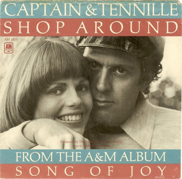 Captain & Tennille* - Shop Around (7", Single, Styrene, Pit)