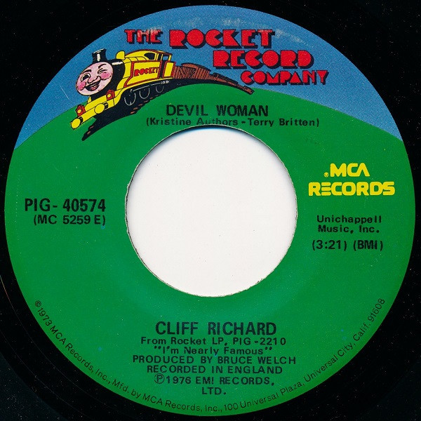 Cliff Richard - Devil Woman (7", Single, Glo)
