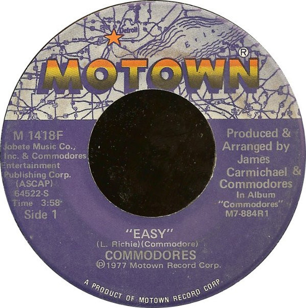 Commodores - Easy (7", Single)