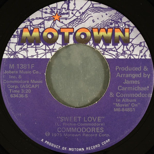 Commodores - Sweet Love / Better Never Than Forever (7", Single)