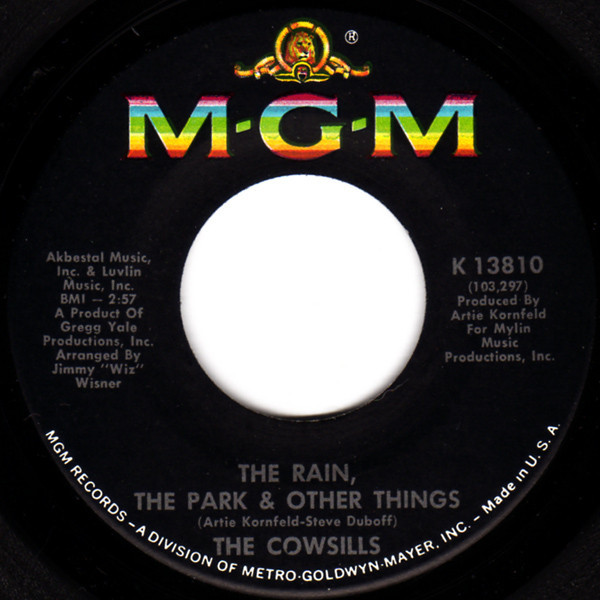 The Cowsills - The Rain, The Park & Other Things / River Blue (7", Sou)