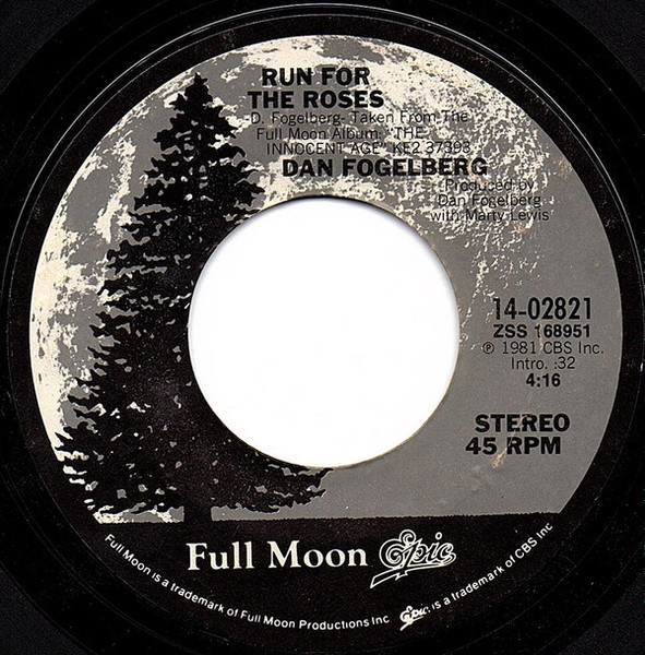 Dan Fogelberg - Run For The Roses (7", Single, Styrene, Ter)