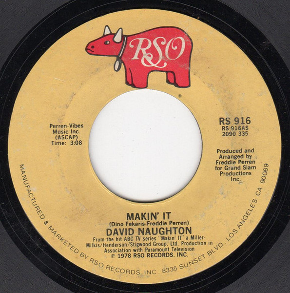 David Naughton - Makin' It  (7", Styrene, PRC)