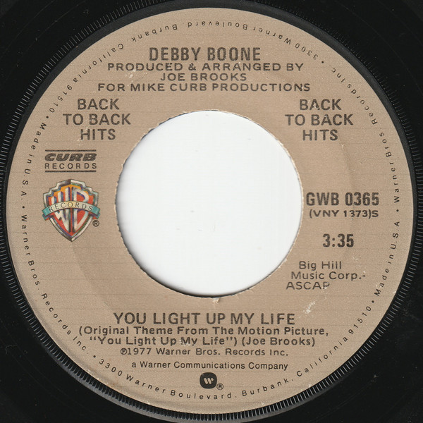 Debby Boone - You Light Up My Life / Hasta Mañana (7", Single, RE, Jac)