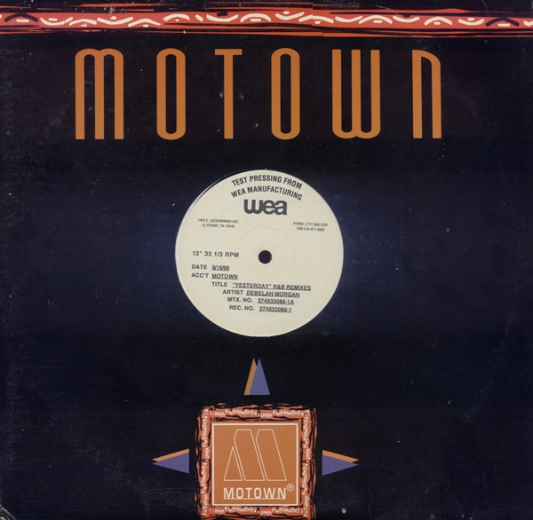 Debelah Morgan - Yesterday (R&B Remixes) (12", TP)