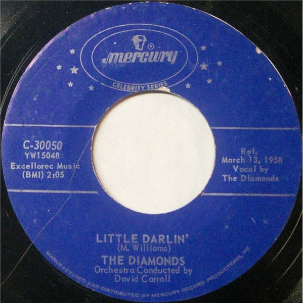 The Diamonds - Little Darlin' / The Church Bells May Ring (7", RE)