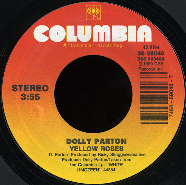 Dolly Parton - Yellow Roses (7", Styrene, Car)