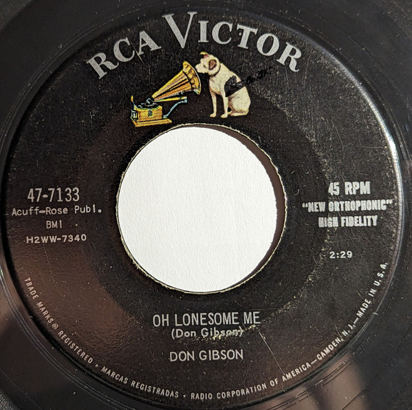 Don Gibson - Oh Lonesome Me (7", Single, Ind)