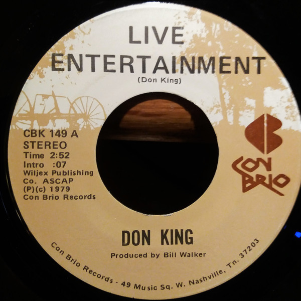 Don King (6) - Live Entertainment / I Must Be Dreaming (7")