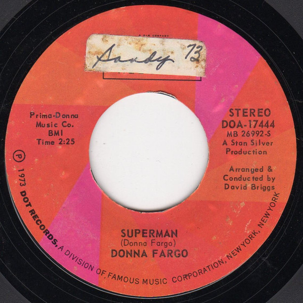 Donna Fargo - Superman / Forever Is As Far As I Could Go (7", Styrene, Pre)