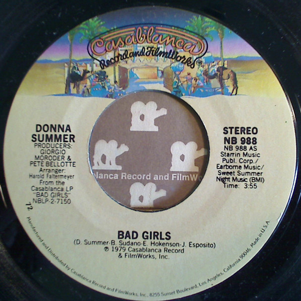 Donna Summer - Bad Girls (7", Single, 72)