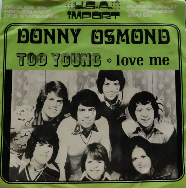 Donny Osmond - Too Young (7", Single)