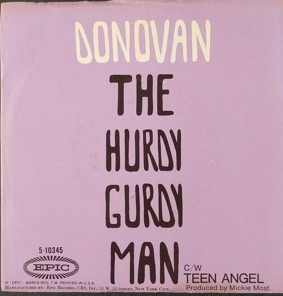 Donovan - Hurdy Gurdy Man (7", Single, Styrene, Pit)