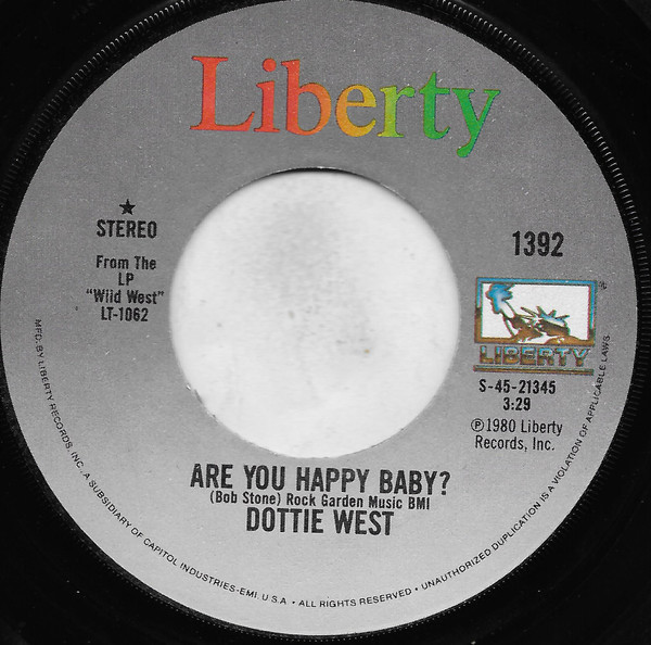 Dottie West - Are You Happy Baby? (7", Single, Win)