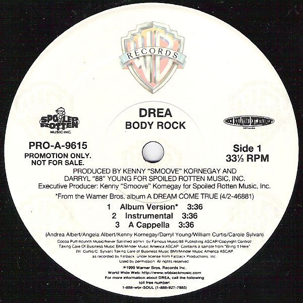 Drea - Body Rock / Got Ya Back (12", Promo)