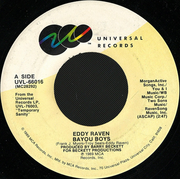 Eddy Raven - Bayou Boys (7", Single)