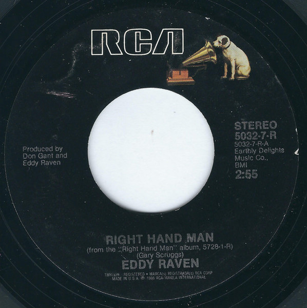Eddy Raven - Right Hand Man (7", Single)