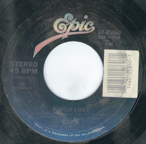 Exile (7) - Super Love / Proud To Be Her Man (7", Single, Styrene, Car)