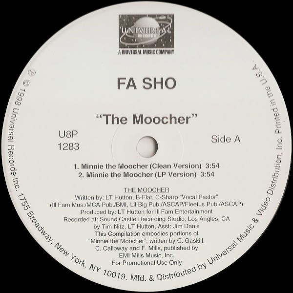 Fa Sho - The Moocher (12", Promo)